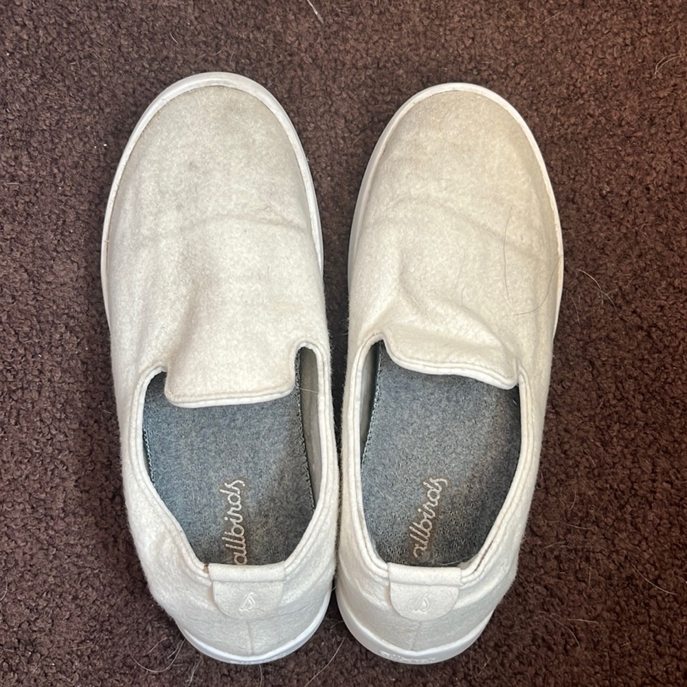 White slip on Allbirds